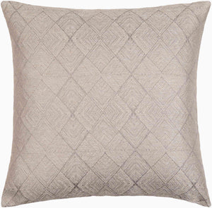 Surya Messina 18" Accent Pillow - Luxurious Glam Decor, Soft Polyester Fabric, Easy Care & Stylish Design Slate Polyester,Polyester Msa002-1818