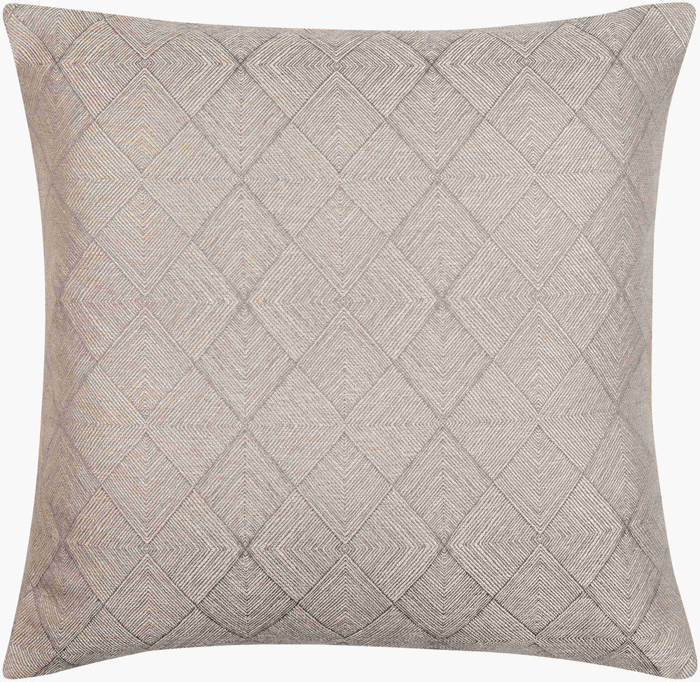 Surya Messina 18" Accent Pillow - Luxurious Glam Decor, Soft Polyester Fabric, Easy Care & Stylish Design Slate Polyester,Polyester Msa002-1818