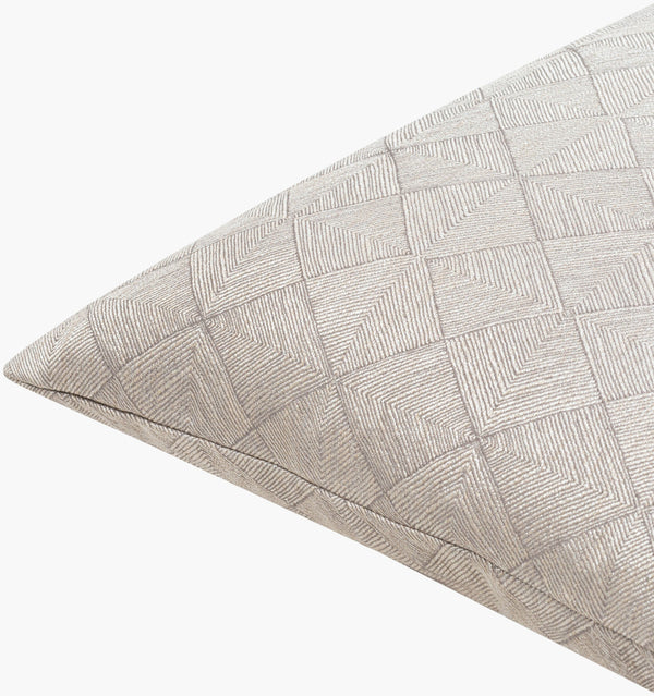 Surya Messina 18" Accent Pillow - Luxurious Glam Decor, Soft Polyester Fabric, Easy Care & Stylish Design Slate Polyester,Polyester Msa002-1818