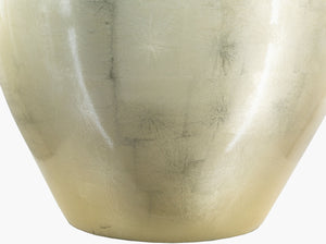 Surya Moonstruck 30" Modern Accent Table Lamp With Faux Silk Shade And Unique Metal-wood Design Body, Gold,Shade (Outside), White,Shade (Inside), Ivory,Finial, Gold,Harp, Metallic ,Nickel,Cord, Translucent Bamboo,Faux Silk Msc-002