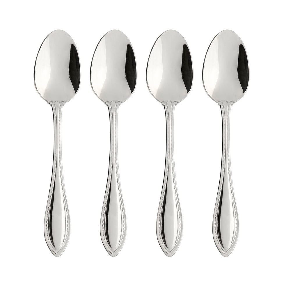 Lenox Oneida American Harmony Everyday Flatware Teaspoons, Set of 4 Metallic, STAINLESS METAL B587004E