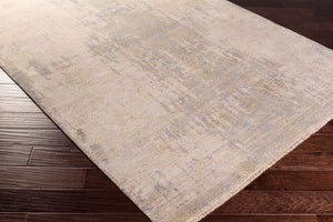 Surya Masha 2' X 3' Handmade Indian Rug - Elegant, Durable, Unique Design For Any Room's Stylish Accent Gray Wool,Silk Msh4001-810