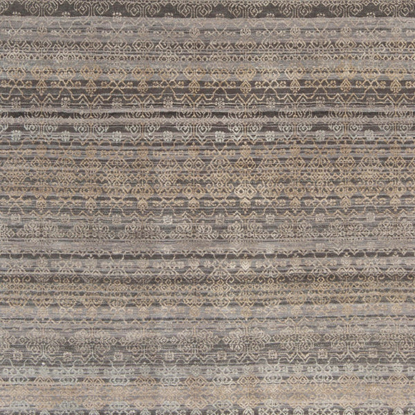 Surya Masha 2' X 3' Handmade Indian Rug - Elegant, Durable, Unique Design For Any Room's Stylish Accent Gray Wool,Silk Msh4002-810