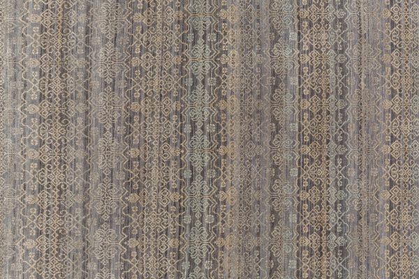 Surya Masha 2' X 3' Handmade Indian Rug - Elegant, Durable, Unique Design For Any Room's Stylish Accent Gray Wool,Silk Msh4002-810