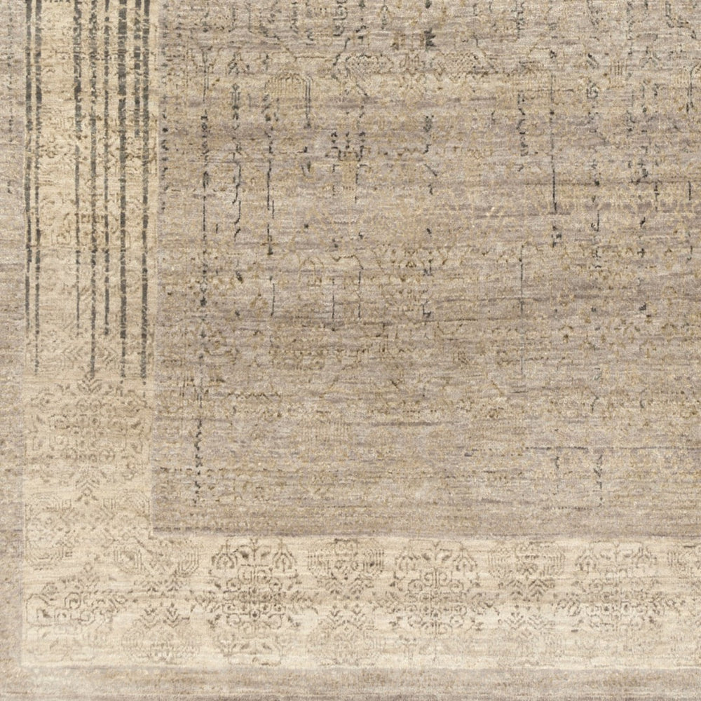 Surya Masha 2' X 3' Handmade Indian Rug - Elegant, Durable, Unique Design For Any Room's Stylish Accent Taupe Wool,Silk Msh4003-23