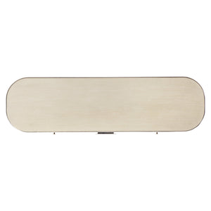 Bernhardt Bernhardt Camille Sculptural Buffet Sideboard With Woven Fiber Doors, Ash Top & Polished Steel Trim 357132