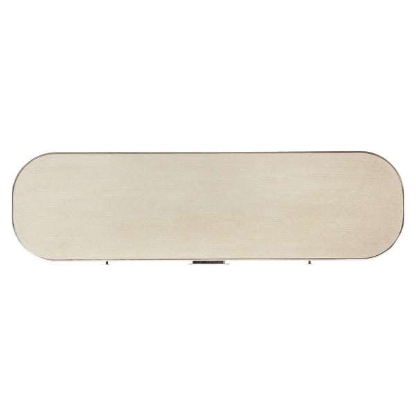 Bernhardt Bernhardt Camille Sculptural Buffet Sideboard With Woven Fiber Doors, Ash Top & Polished Steel Trim 357132