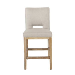 English Elm Christopher Knight Home® - 27 Inch Counter Stools Set of 2 Wheat Fabric, Ergonomic L-Back Support, Modern Breathable Upholstery, Easy Assembly 72489.00WHEAT