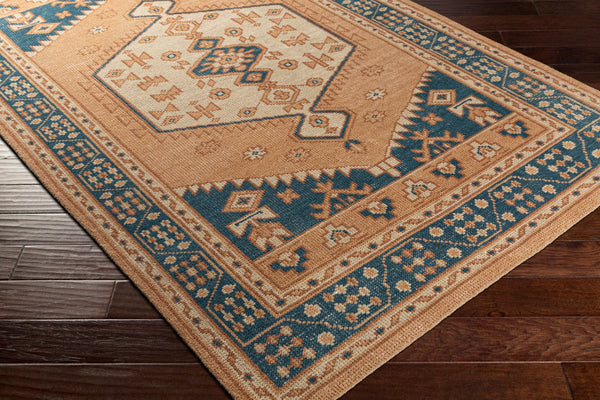 Surya Milas 2' X 3' Handmade Wool Rug - Exquisite Low Pile Design, Perfect For Elegant Home Décor Camel Wool Msl2300-23