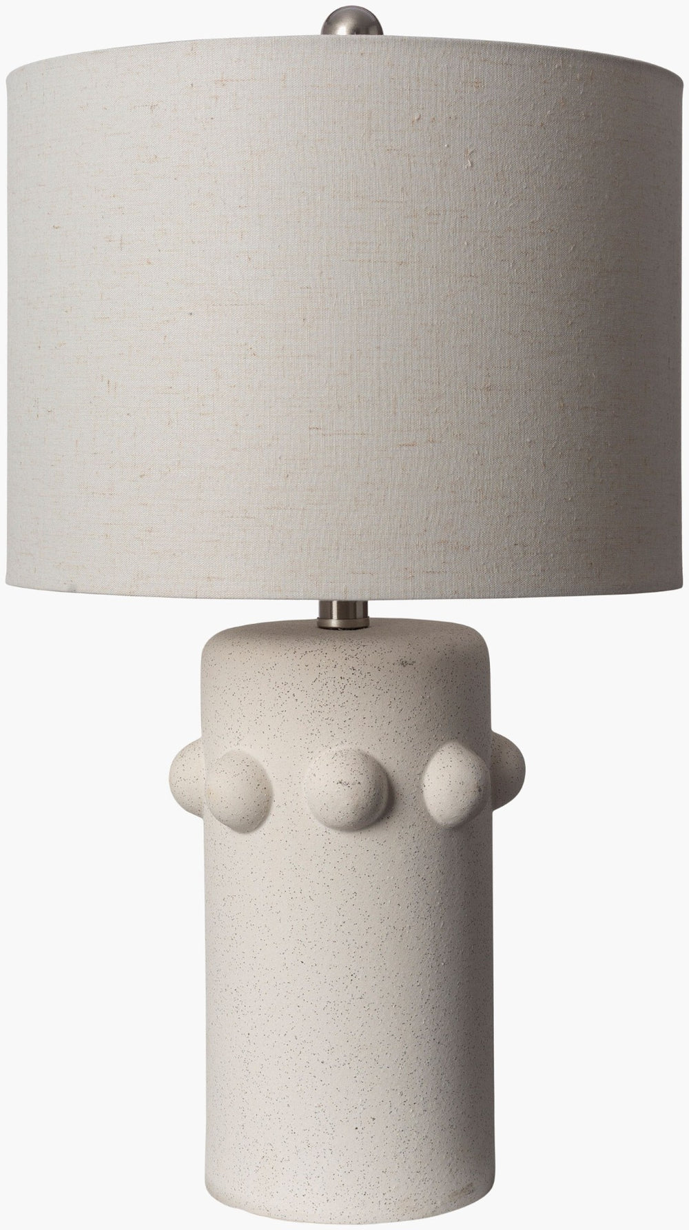 Livabliss Massimo Ceramic Table Lamp with Linen Shade for Bedroom or Console Nightstand MSM-001