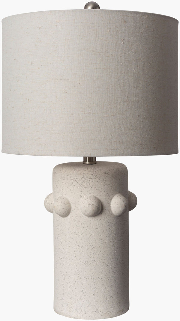 Livabliss Massimo Ceramic Table Lamp with Linen Shade for Bedroom or Console Nightstand MSM-001
