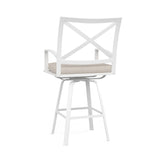 Bristol Swivel Counter Stool in Canvas Flax w/ Self Welt SW501-7C-FLAX-STKIT Sunset West