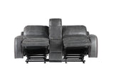 Steve Silver Keily Gray Manual Console Loveseat KE800CLG