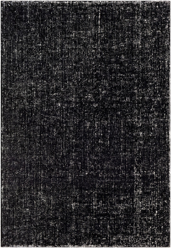 Surya Messina Eco-friendly Handmade 2' X 3' Scandinavian Modern Rug - Soft, Durable & Stylish Decor Black Wool,Recycled Pet Yarn Msn2303-46