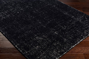 Surya Messina Eco-friendly Handmade 2' X 3' Scandinavian Modern Rug - Soft, Durable & Stylish Decor Black Wool,Recycled Pet Yarn Msn2303-268