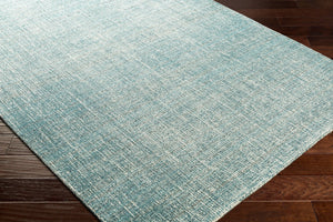 Surya Messina Eco-friendly Handmade 2' X 3' Scandinavian Modern Rug - Soft, Durable & Stylish Decor Aqua Wool,Recycled Pet Yarn Msn2305-268