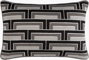 Surya Mod Steps 13"L X 20"W Luxurious Cotton Linen Lumbar Pillow - Trendy Comfort For Modern Spaces Off,White Linen,Cotton Msp003-1320p