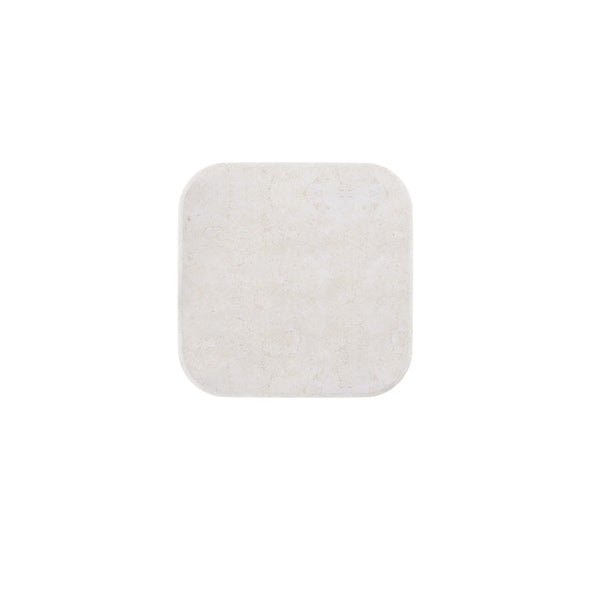 A.R.T. Furniture Portico Accent Table With Honed Travertine Top - Contemporary Sienna Finish For Elegant Spaces Brown, White Parawood Solids,Mindi Veneers,Travertine 323308-3335