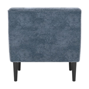 Zuo Modern Frankfurt Crushed Velvet Armchair - Elegant Gray Accent Chair With Plush Cushions & Solid Wood Frame Gray 100% Polyester,Plywood,Steel 100917-zuo-modern