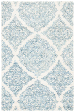 Safavieh Msr Abstract MSR3376 Hand Tufted Bohemian Rug Ivory / Blue MSR3376M-9