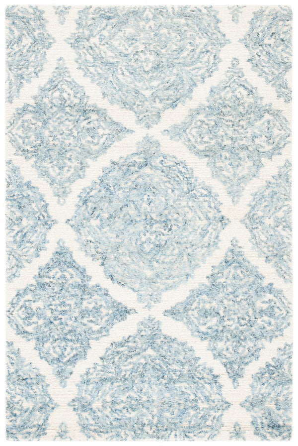 Safavieh Msr Abstract MSR3376 Hand Tufted Bohemian Rug Ivory / Blue MSR3376M-9