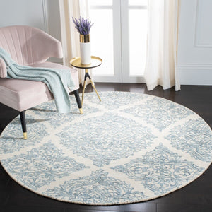 Safavieh Msr Abstract MSR3376 Hand Tufted Bohemian Rug Ivory / Blue MSR3376M-9