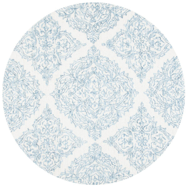 Safavieh Msr Abstract MSR3376 Hand Tufted Bohemian Rug Ivory / Blue MSR3376M-9