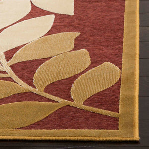 Safavieh Leafy Glade Power Loomed 75% Viscose, 18% Polyester, 7% Cotton Rug Cinnamon Stick MSR4481-1521-24
