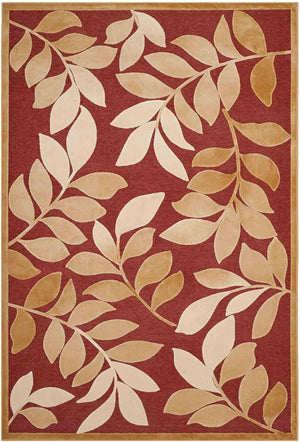 Safavieh Leafy Glade Power Loomed 75% Viscose, 18% Polyester, 7% Cotton Rug Cinnamon Stick MSR4481-1521-24