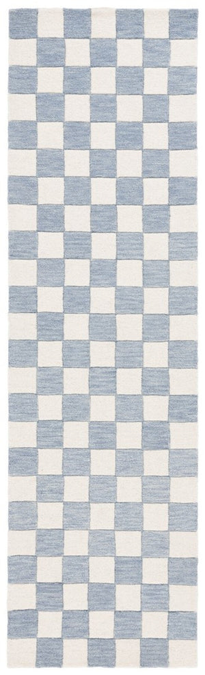 Safavieh Msr4760 Chelsea Hand Tufted Contemporary Rug Light Blue / Ivory 4' x 6'