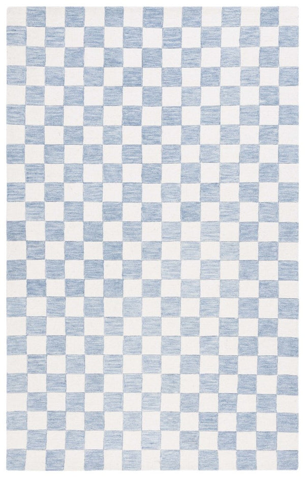 Safavieh Msr4760 Chelsea Hand Tufted Contemporary Rug Light Blue / Ivory 4' x 6'