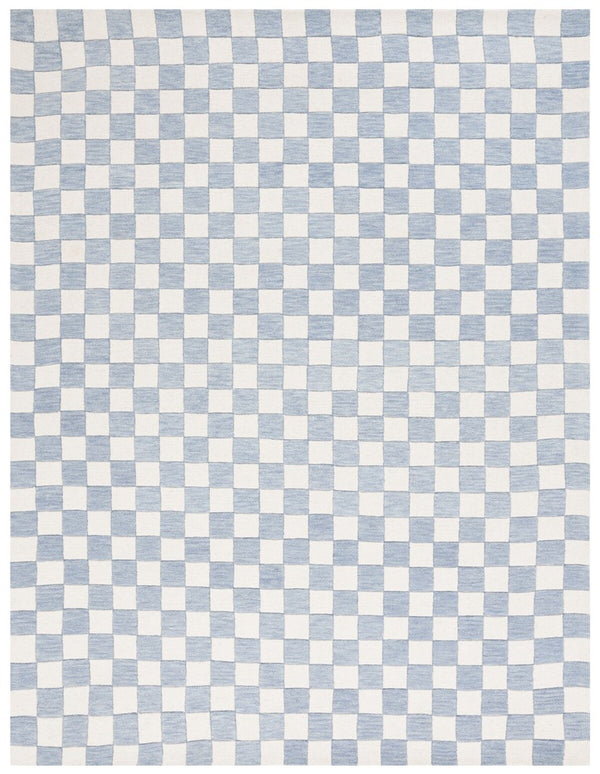 Safavieh Msr4760 Chelsea Hand Tufted Contemporary Rug Light Blue / Ivory 4' x 6'