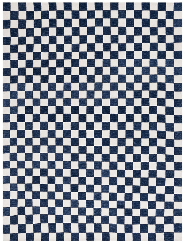 Safavieh Msr4760 Chelsea Hand Tufted Contemporary Rug Navy / Ivory 4' x 6'
