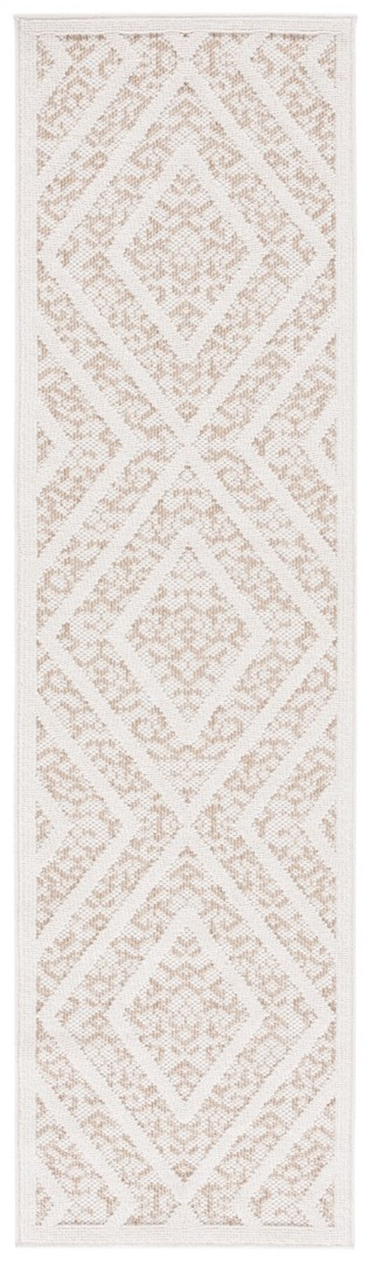 Safavieh Msro218 Global Flat Weave Indoor / Outdoor Rug Light Beige / Brown 9' x 12'