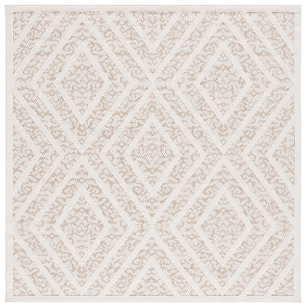 Safavieh Msro218 Global Flat Weave Indoor / Outdoor Rug Light Beige / Brown 9' x 12'
