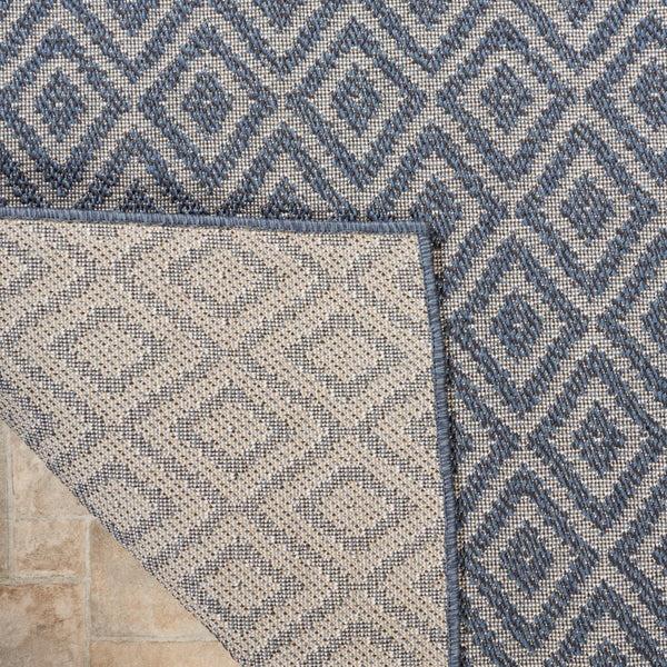 Safavieh Msr Cy Indoor/Outdoor Flat Weave Indoor / Outdoor : Geometric Rug Navy / Ivory MSRO337N-6