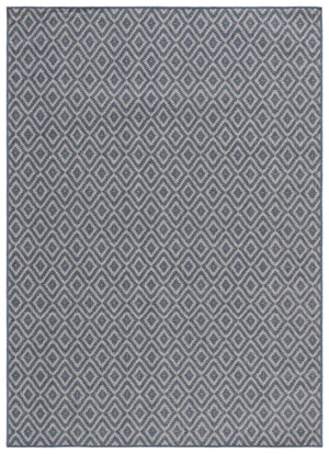 Safavieh Msr Cy Indoor/Outdoor Flat Weave Indoor / Outdoor : Geometric Rug Navy / Ivory MSRO337N-6
