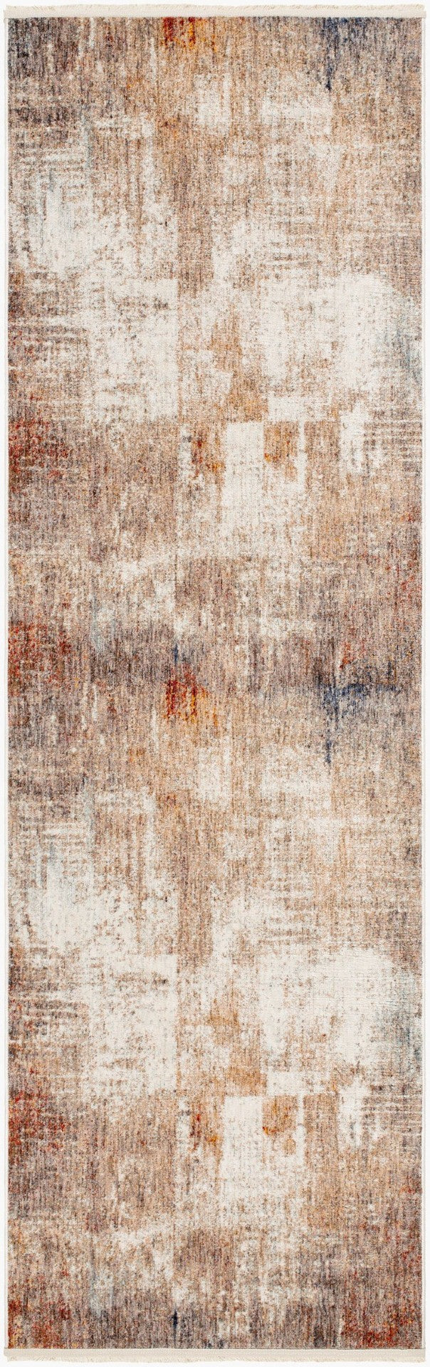 Livabliss Misterio Machine Woven Polyester Runner Rug Modern Style for Hallways and Entryways Cream, Beige 3'3" x 10' MST2302-3210