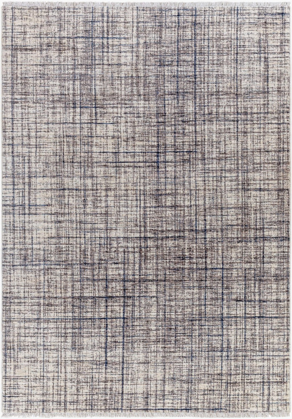 Livabliss Misterio Flatweave Polyester Runner Rug for Hallway Entryway or Bedroom Minimalist Decor Cream, Medium G 3'3" x 4'11" MST2304-32411