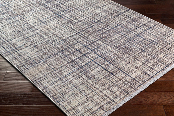 Livabliss Misterio Flatweave Polyester Runner Rug for Hallway Entryway or Bedroom Minimalist Decor Cream, Medium G 3'3" x 4'11" MST2304-32411