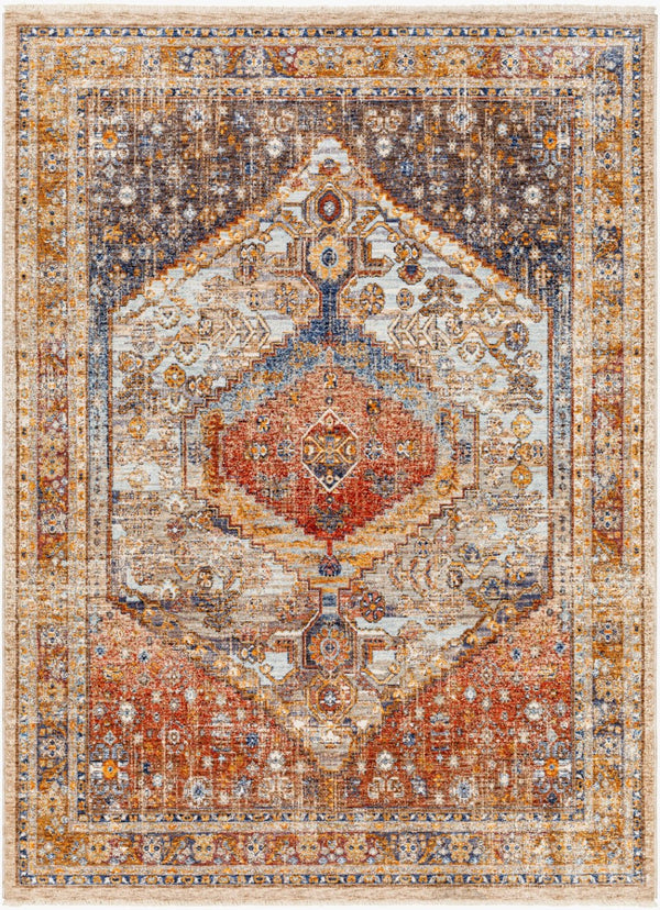 Livabliss Misterio Flatweave Polyester Area Rug Turkish Traditional Pattern for High Traffic Rooms Beige, Cream 3'3" x 4'11" MST2312-32411