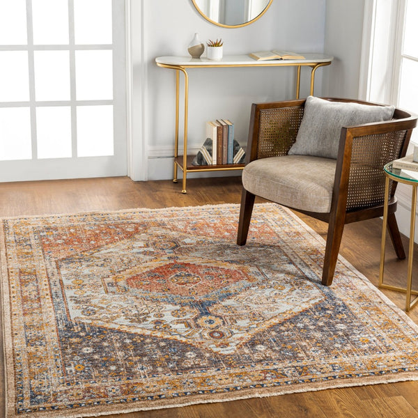 Livabliss Misterio Flatweave Polyester Area Rug Turkish Traditional Pattern for High Traffic Rooms Beige, Cream 3'3" x 4'11" MST2312-32411
