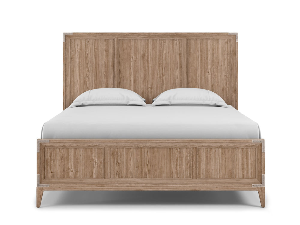 A.R.T. Furniture Passage Queen Bed In Natural Oak - Transitional Design With Framed Panel Headboard & Underbed Storage Brown Ash Solids,Knotty Oak Veneers 287125-2302