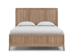 A.R.T. Furniture Passage Queen Bed In Natural Oak - Transitional Design With Framed Panel Headboard & Underbed Storage Brown Ash Solids,Knotty Oak Veneers 287125-2302