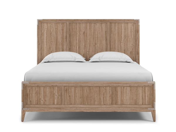 A.R.T. Furniture Passage Queen Bed In Natural Oak - Transitional Design With Framed Panel Headboard & Underbed Storage Brown Ash Solids,Knotty Oak Veneers 287125-2302