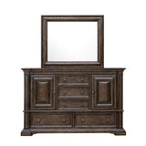Woodbury 5-Drawer, 2 Cabinet Dresser & Mirror Set