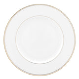 Federal Gold Dinner Plate - 24K Gold-Accented, Dishwasher-Safe Porcelain, 10.75