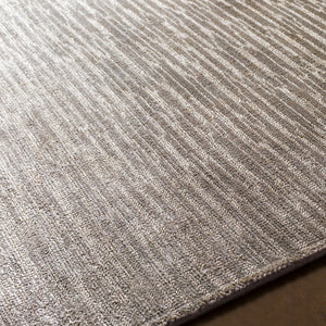 Malta MTA-2302 8' x 10' Handmade Rug MTA2302-810  Medium Gray, Black Surya