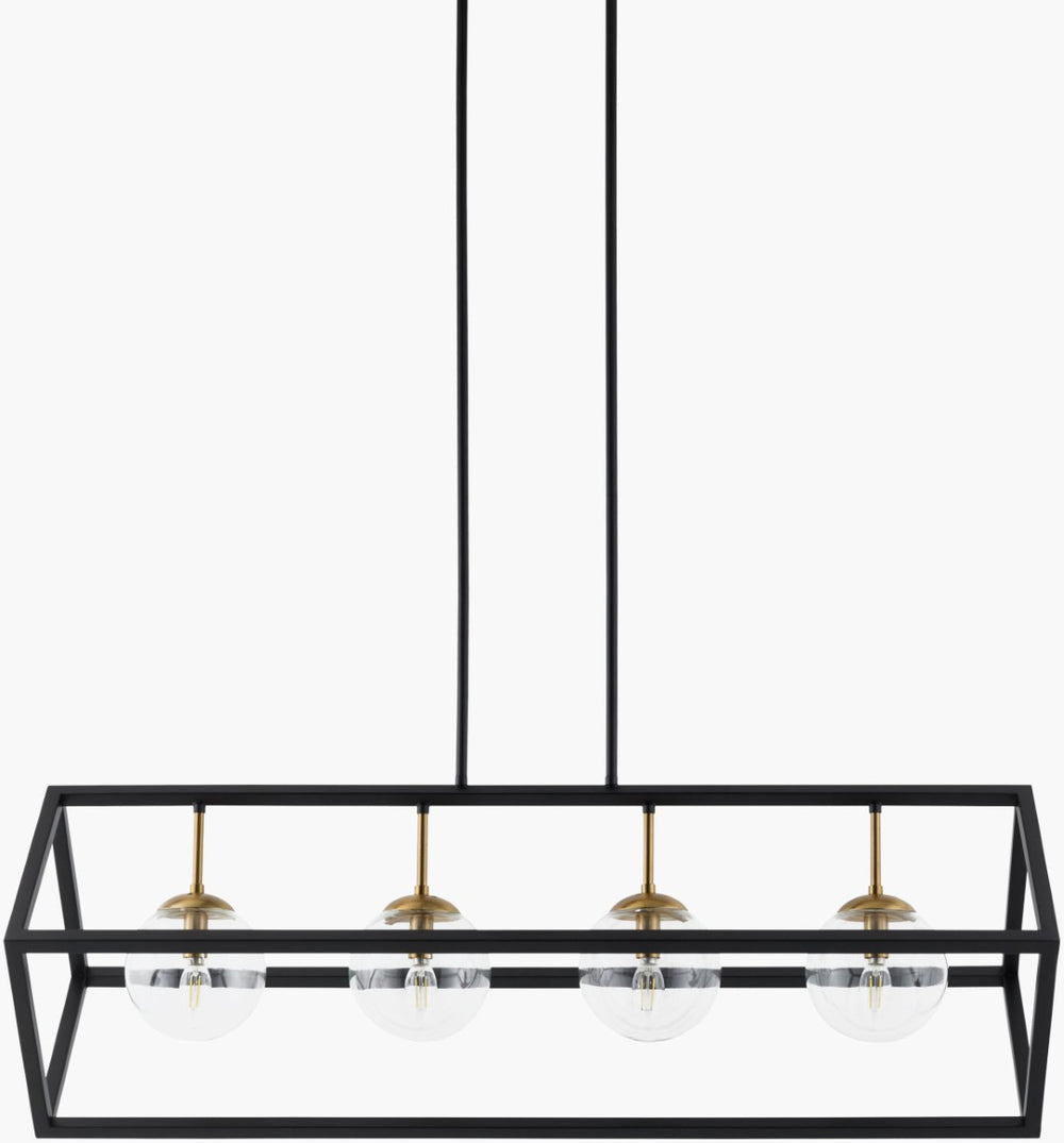 Livabliss Matacon Wrought Iron Glass Chandelier Traditional Ambient Dining Room Ceiling Light MTC-001