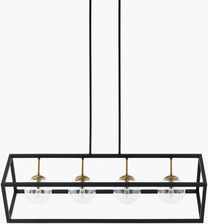 Livabliss Matacon Wrought Iron Glass Chandelier Traditional Ambient Dining Room Ceiling Light MTC-001